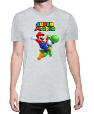 Мъжка Тениска Super Mario Nintendo Mario Yoshi 2
