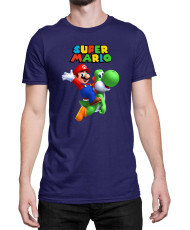 Мъжка Тениска Super Mario Nintendo Mario Yoshi 2