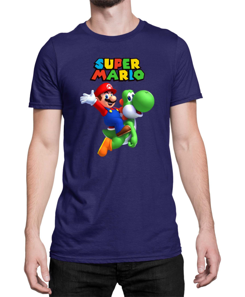 Мъжка Тениска Super Mario Nintendo Mario Yoshi 2