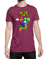 Мъжка Тениска Super Mario Nintendo Mario Yoshi 2