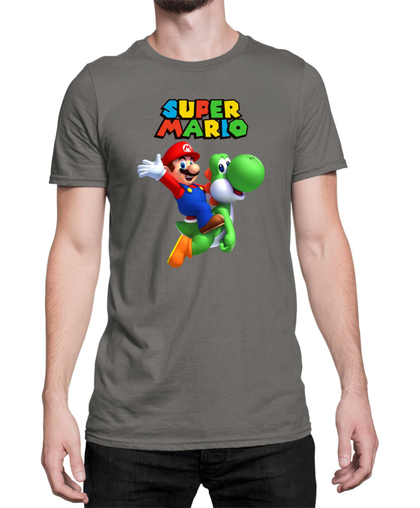 Мъжка Тениска Super Mario Nintendo Mario Yoshi 2