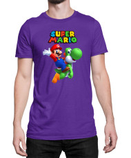 Мъжка Тениска Super Mario Nintendo Mario Yoshi 2