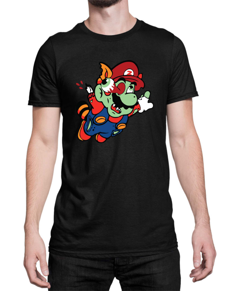 Мъжка Тениска Super Mario Nintendo Mario Zombie Fly
