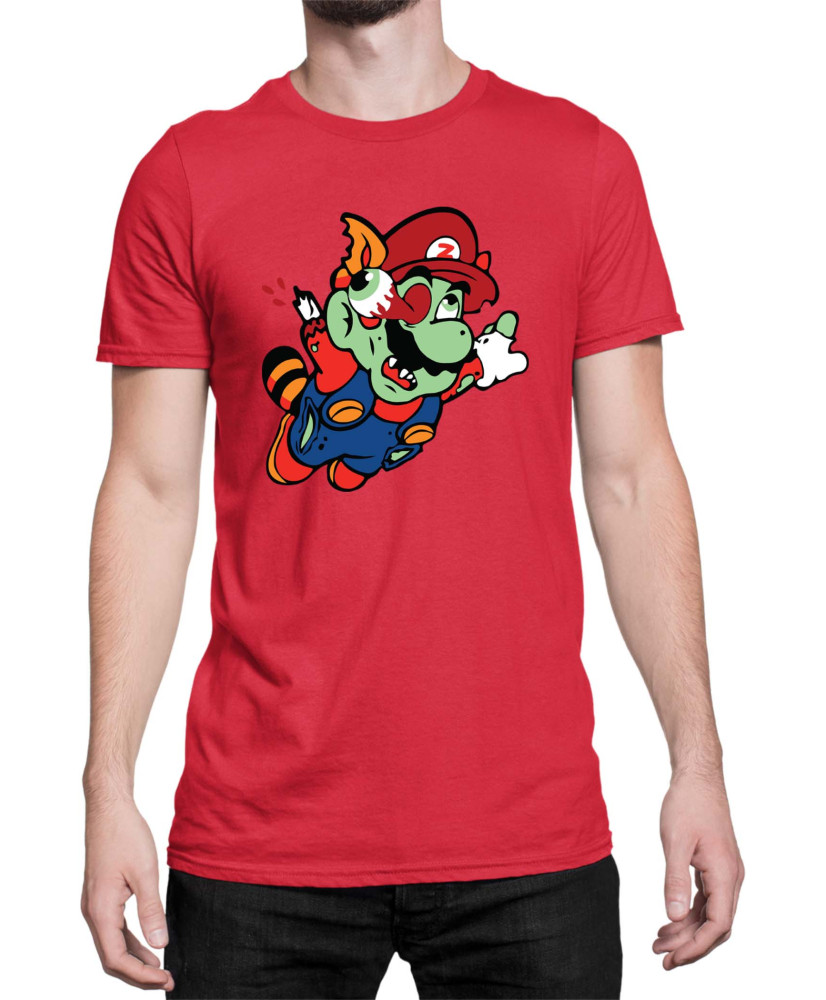 Мъжка Тениска Super Mario Nintendo Mario Zombie Fly