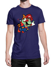 Мъжка Тениска Super Mario Nintendo Mario Zombie Fly