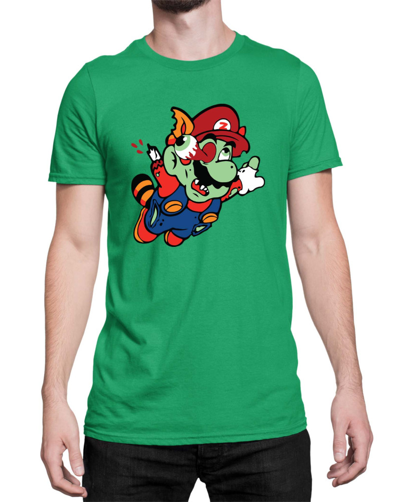 Мъжка Тениска Super Mario Nintendo Mario Zombie Fly