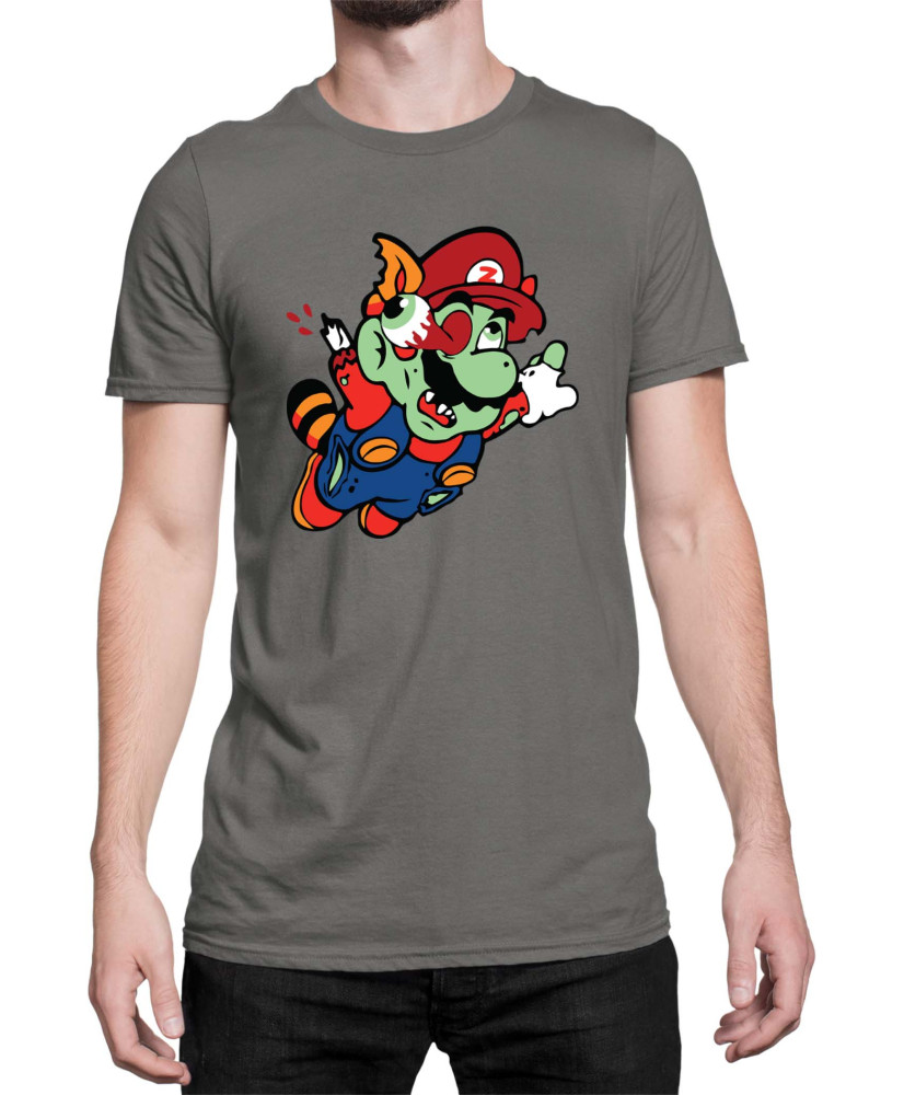 Мъжка Тениска Super Mario Nintendo Mario Zombie Fly