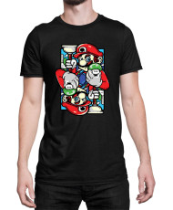 Мъжка Тениска Super Mario Nintendo Mirror Mario
