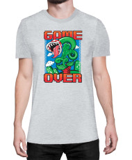 Мъжка Тениска Super Mario Nintendo Piranha Plant Game Over