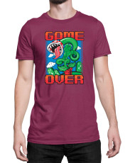 Мъжка Тениска Super Mario Nintendo Piranha Plant Game Over