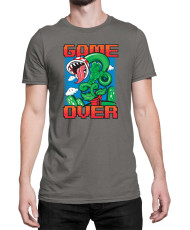 Мъжка Тениска Super Mario Nintendo Piranha Plant Game Over