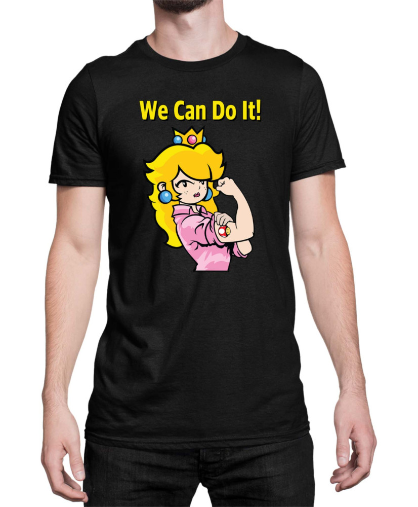 Мъжка Тениска Super Mario Nintendo Princess Peach  We Can Do It