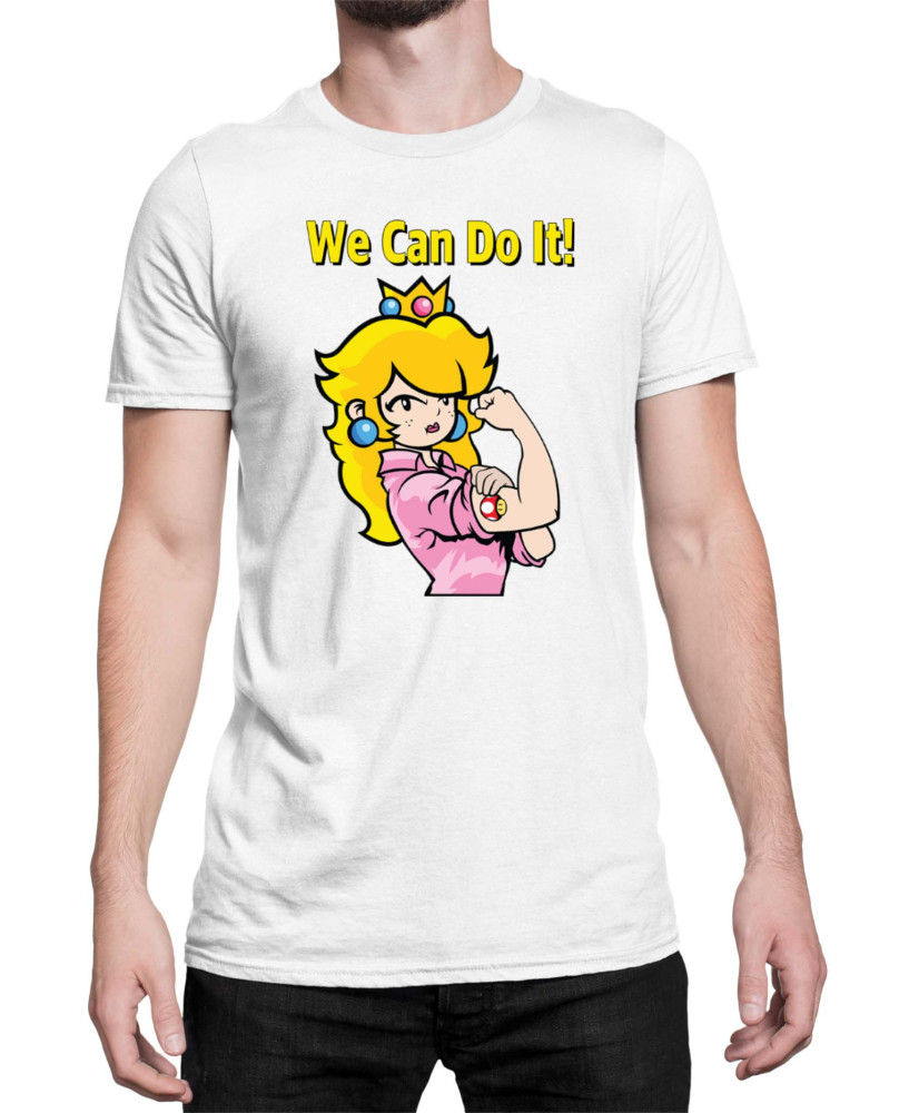 Мъжка Тениска Super Mario Nintendo Princess Peach  We Can Do It