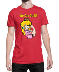 Мъжка Тениска Super Mario Nintendo Princess Peach  We Can Do It