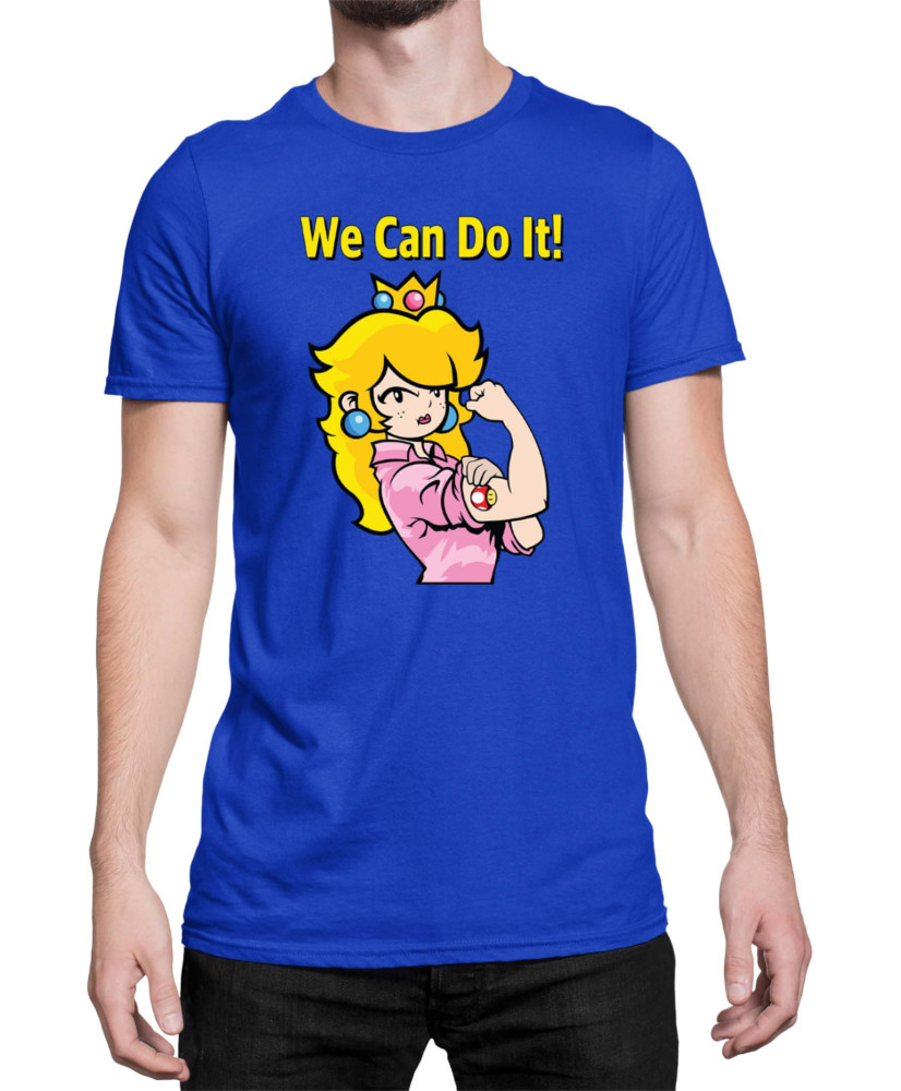 Мъжка Тениска Super Mario Nintendo Princess Peach  We Can Do It