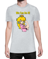 Мъжка Тениска Super Mario Nintendo Princess Peach  We Can Do It