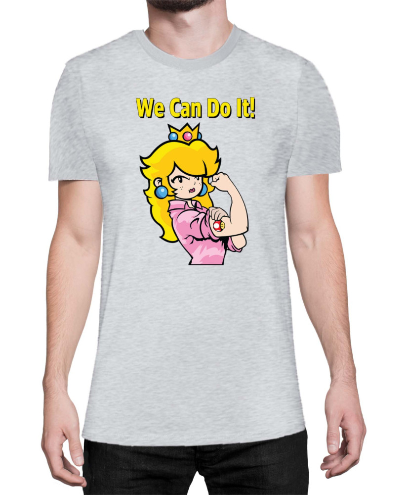 Мъжка Тениска Super Mario Nintendo Princess Peach  We Can Do It