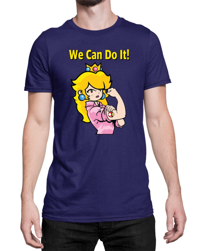 Мъжка Тениска Super Mario Nintendo Princess Peach  We Can Do It
