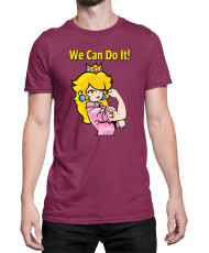 Мъжка Тениска Super Mario Nintendo Princess Peach  We Can Do It