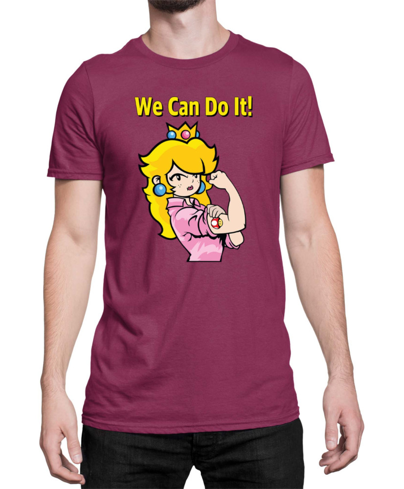 Мъжка Тениска Super Mario Nintendo Princess Peach  We Can Do It
