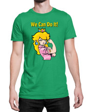 Мъжка Тениска Super Mario Nintendo Princess Peach  We Can Do It