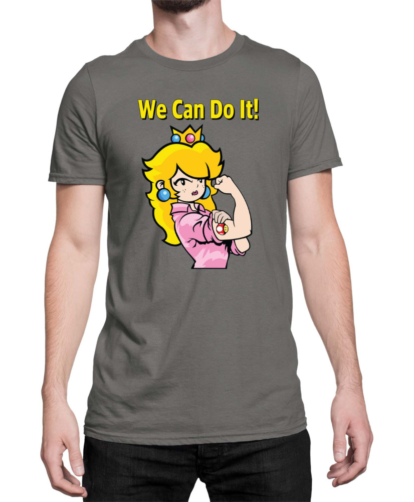 Мъжка Тениска Super Mario Nintendo Princess Peach  We Can Do It