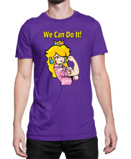 Мъжка Тениска Super Mario Nintendo Princess Peach  We Can Do It