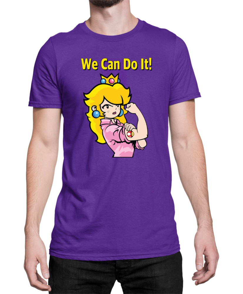 Мъжка Тениска Super Mario Nintendo Princess Peach  We Can Do It