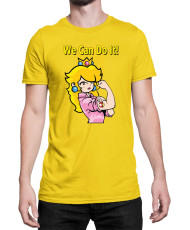 Мъжка Тениска Super Mario Nintendo Princess Peach  We Can Do It