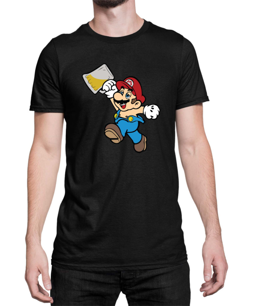 Мъжка Тениска Super Mario Nintendo Super Drunk Bros
