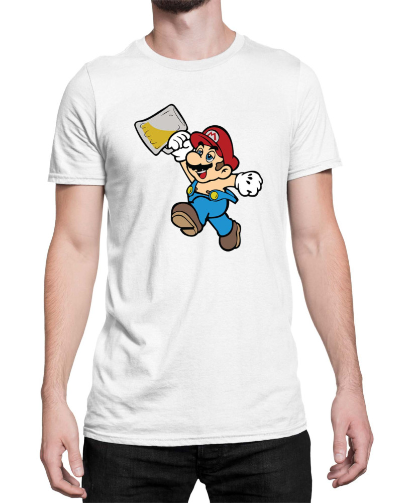 Мъжка Тениска Super Mario Nintendo Super Drunk Bros