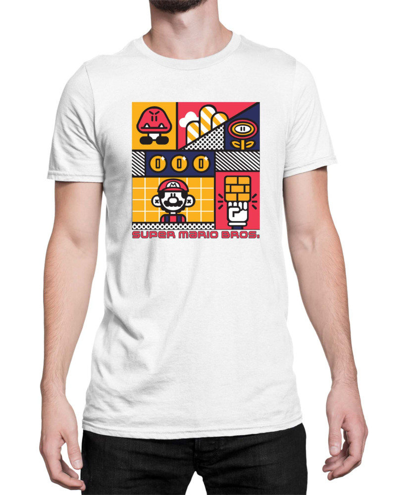 Мъжка Тениска Super Mario Nintendo Super Mario Bros