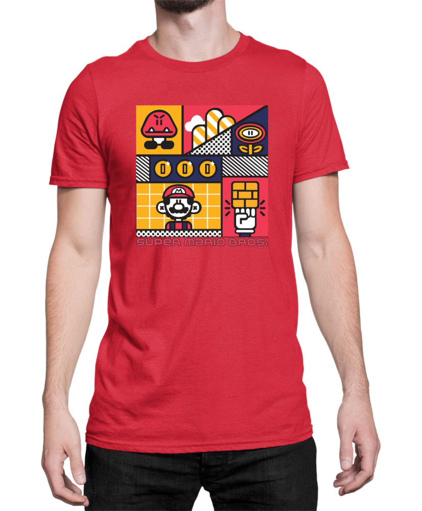 Мъжка Тениска Super Mario Nintendo Super Mario Bros