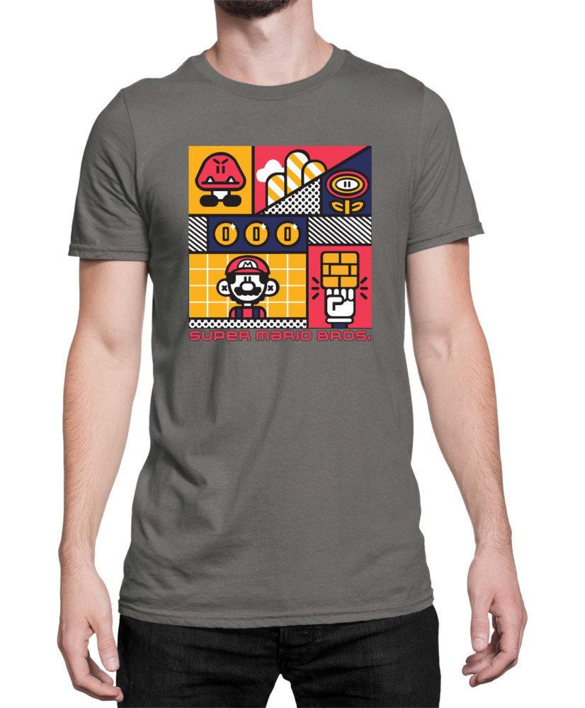 Мъжка Тениска Super Mario Nintendo Super Mario Bros