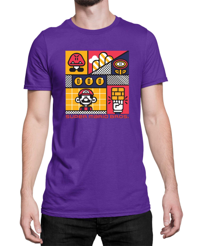 Мъжка Тениска Super Mario Nintendo Super Mario Bros