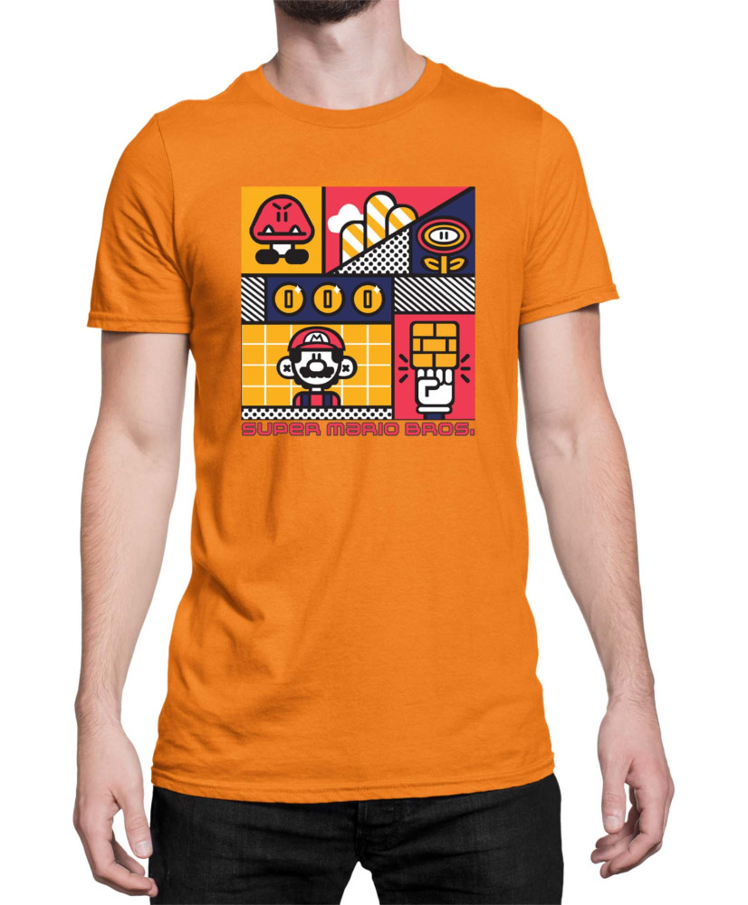 Мъжка Тениска Super Mario Nintendo Super Mario Bros