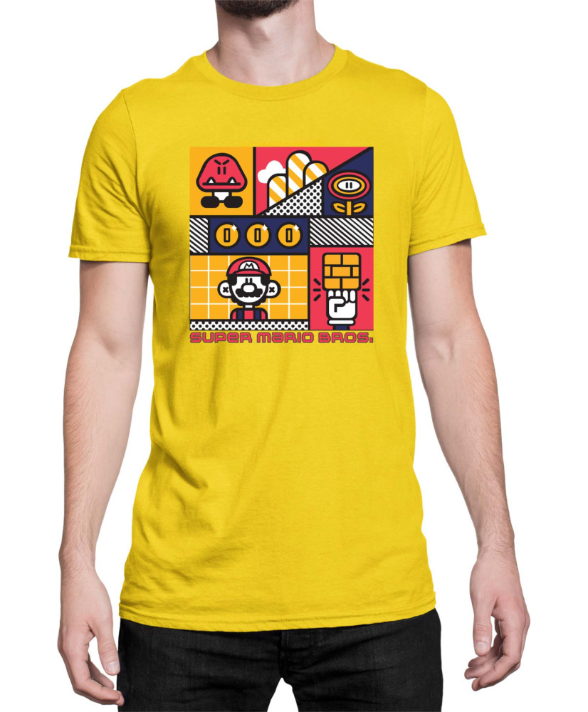 Мъжка Тениска Super Mario Nintendo Super Mario Bros