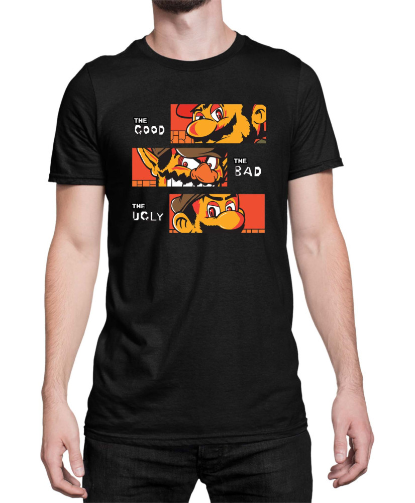 Мъжка Тениска Super Mario Nintendo The Good The Bad The Ugly Broos