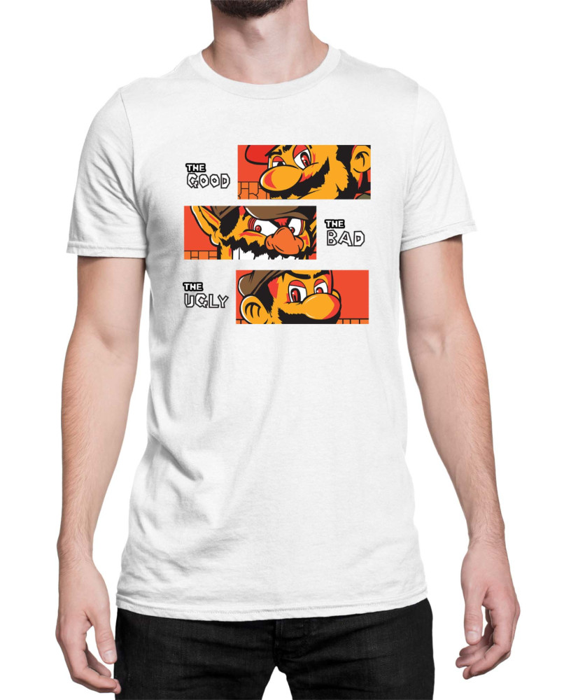 Мъжка Тениска Super Mario Nintendo The Good The Bad The Ugly Broos