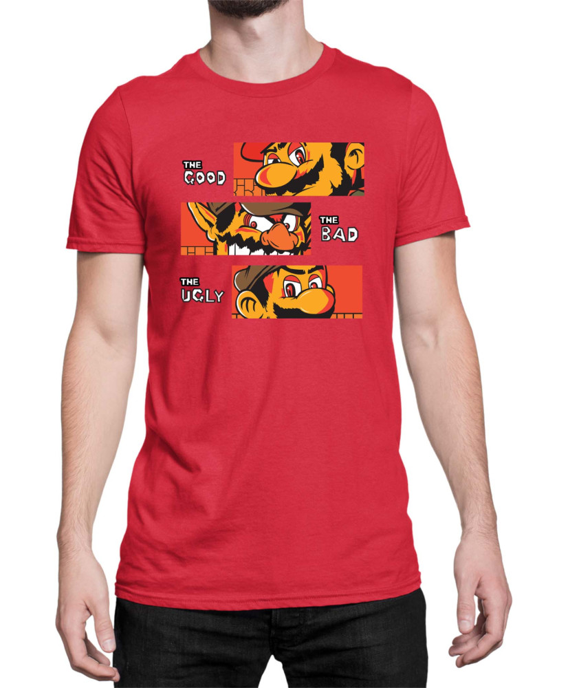 Мъжка Тениска Super Mario Nintendo The Good The Bad The Ugly Broos