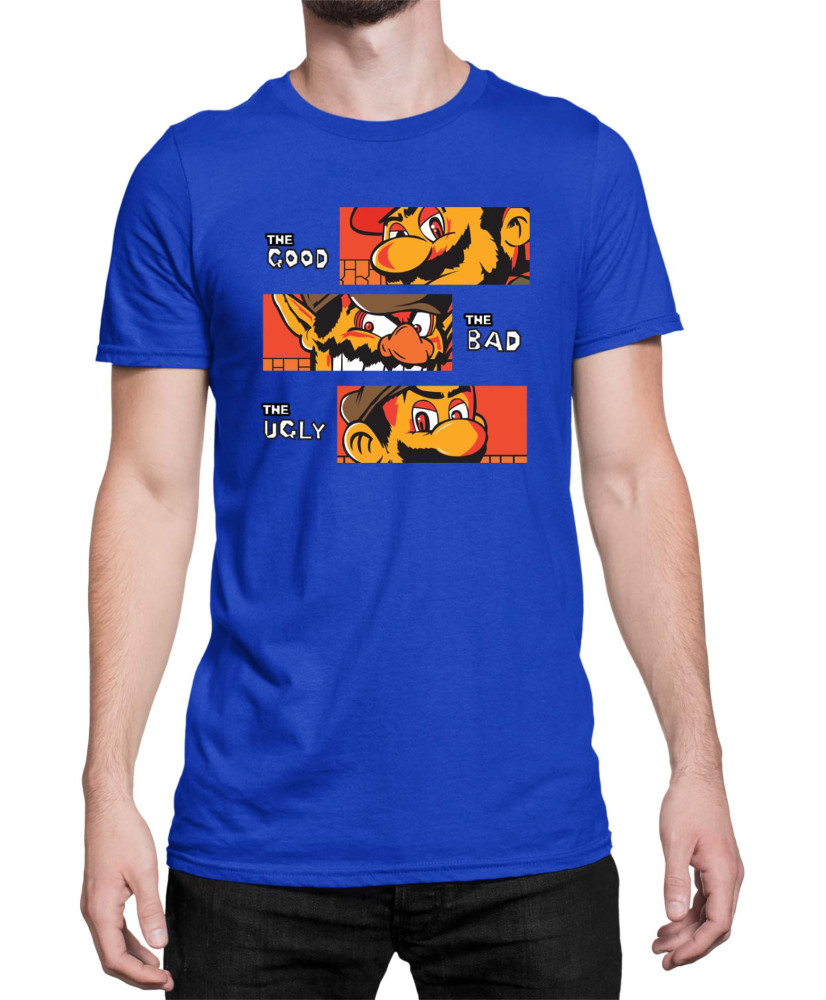 Мъжка Тениска Super Mario Nintendo The Good The Bad The Ugly Broos