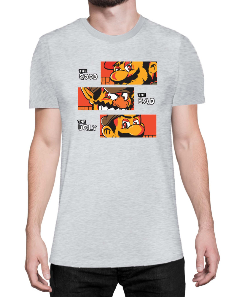 Мъжка Тениска Super Mario Nintendo The Good The Bad The Ugly Broos