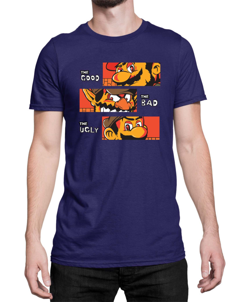 Мъжка Тениска Super Mario Nintendo The Good The Bad The Ugly Broos