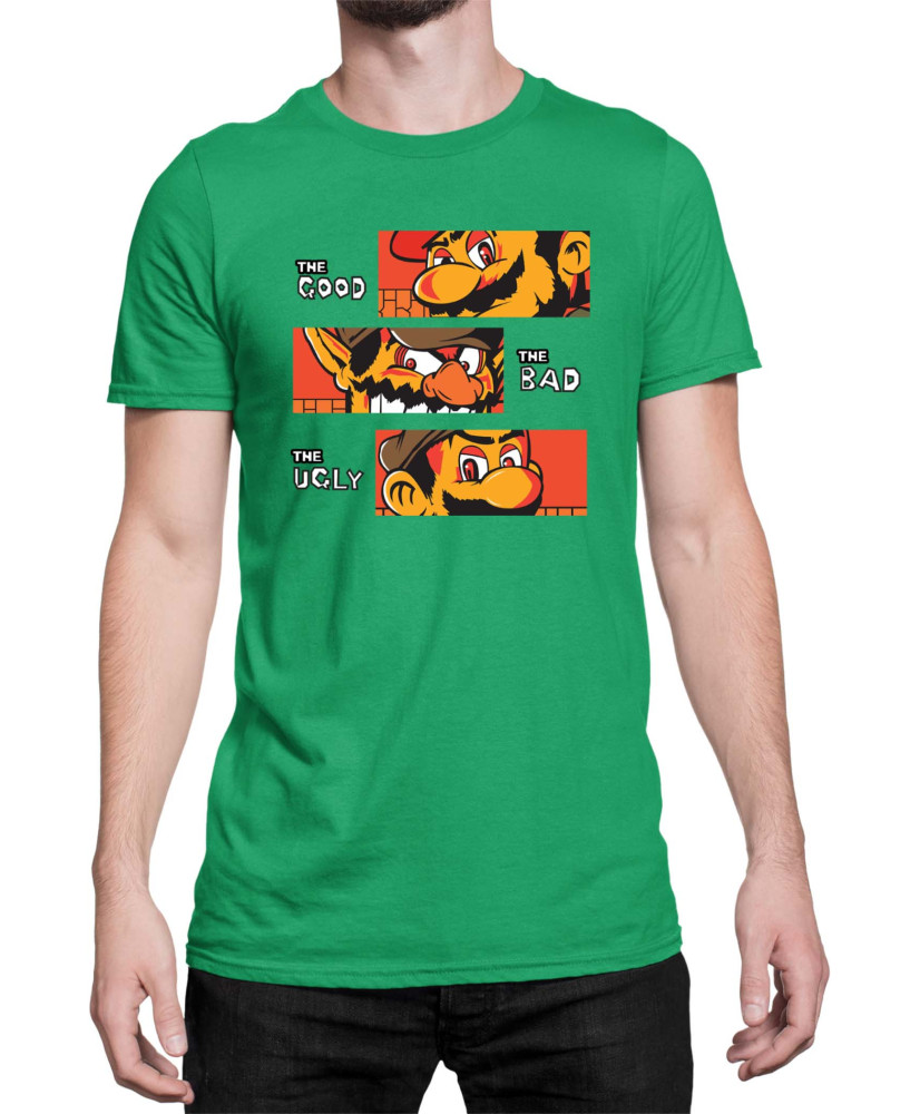 Мъжка Тениска Super Mario Nintendo The Good The Bad The Ugly Broos