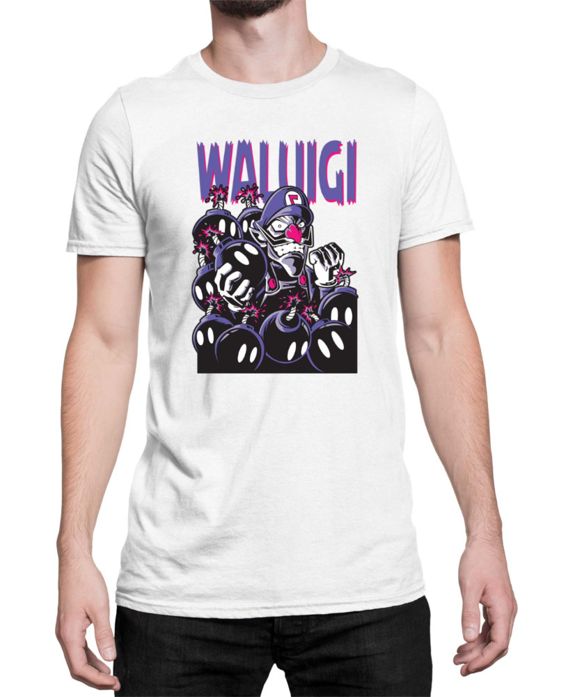Мъжка Тениска Super Mario Nintendo Waluigi