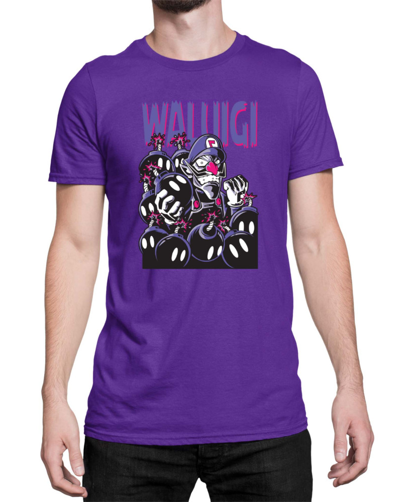 Мъжка Тениска Super Mario Nintendo Waluigi