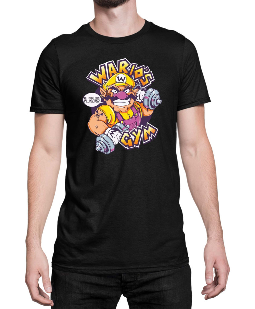 Мъжка Тениска Super Mario Nintendo Wario Gym