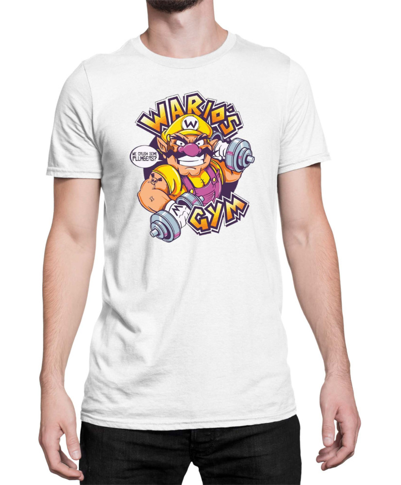 Мъжка Тениска Super Mario Nintendo Wario Gym