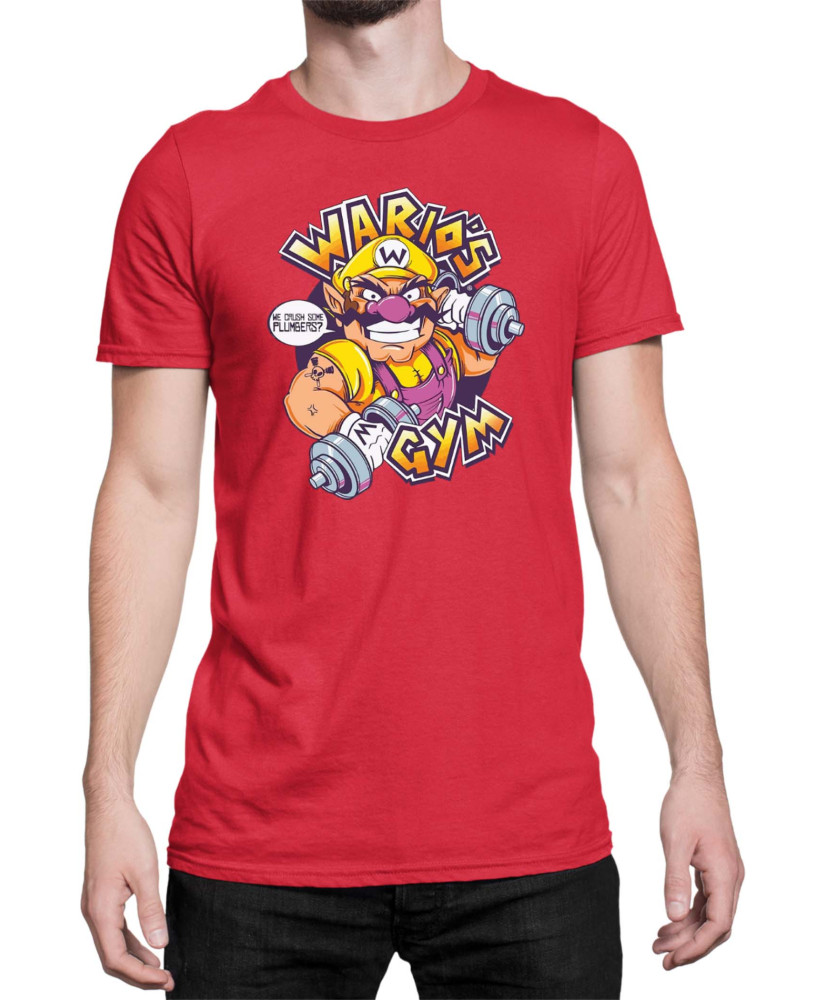 Мъжка Тениска Super Mario Nintendo Wario Gym