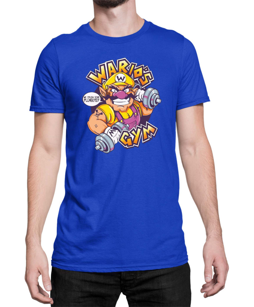 Мъжка Тениска Super Mario Nintendo Wario Gym